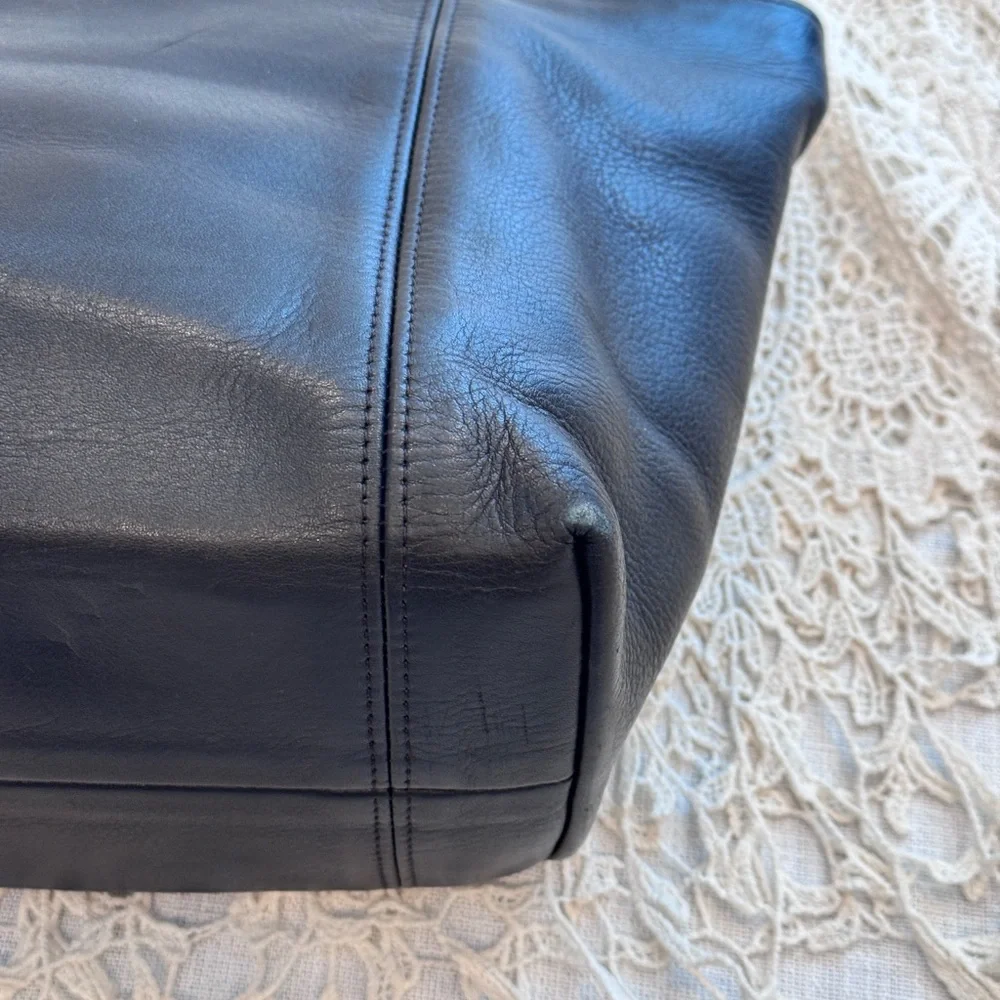Vintage Coach‎ Waverly 4133 Soft Black Leather Handbag Purse Original Hangtag